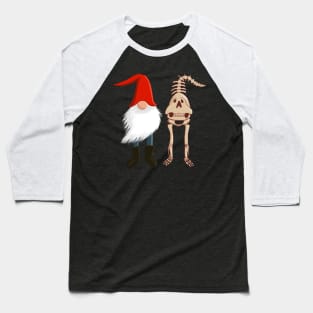 Gnomes Inside and Out Baseball T-Shirt